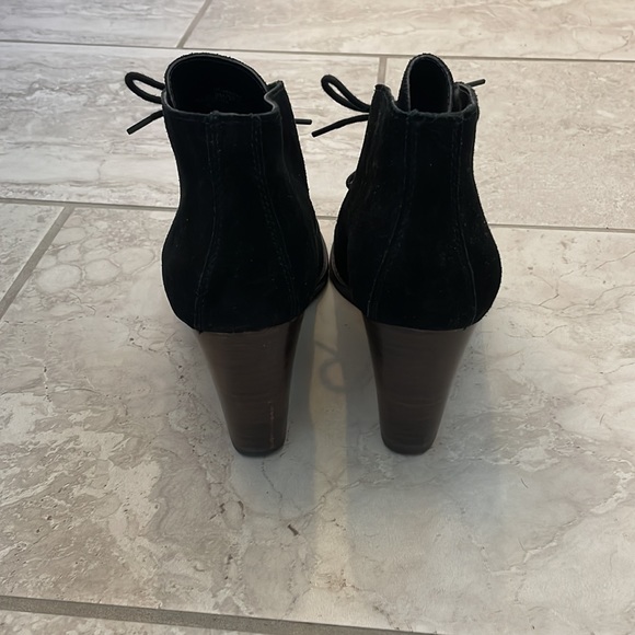 Lucky Brand Black Suede Wedge Booties - Picture 3 of 7